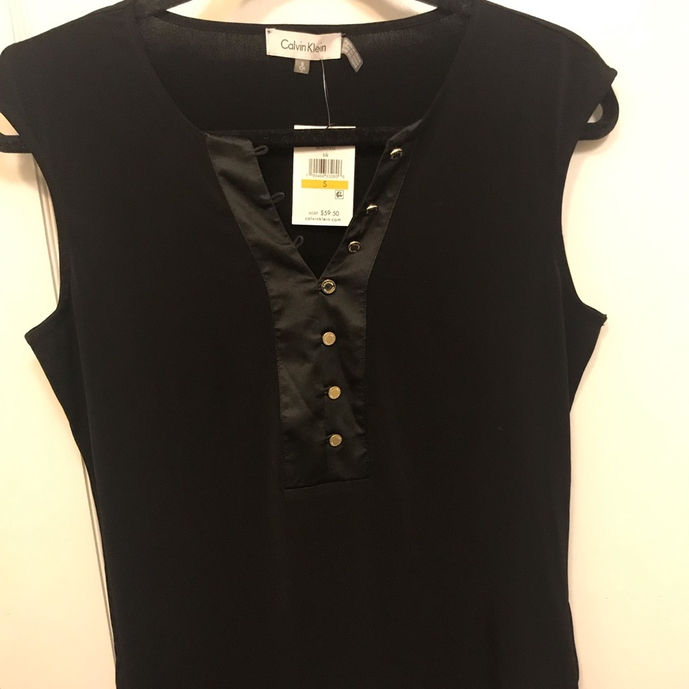 Calvin Klein Black Sleeveless Top